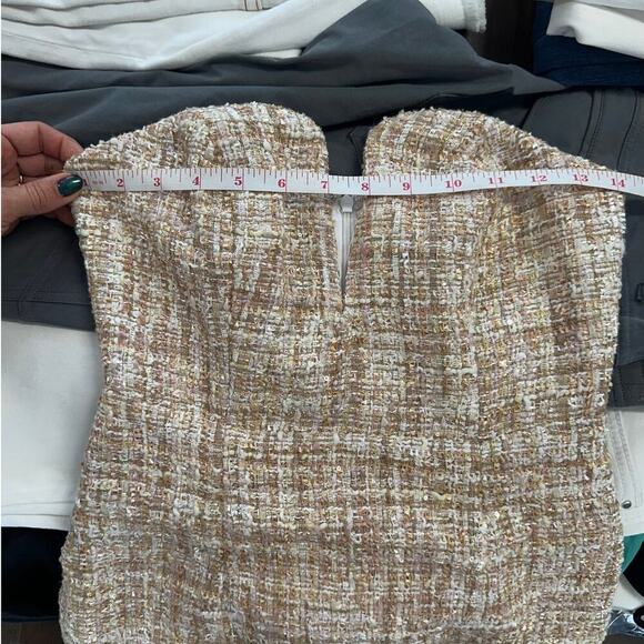 REVOLVE LPA Dress 691 Tweed Strapless - Picture 7 of 7